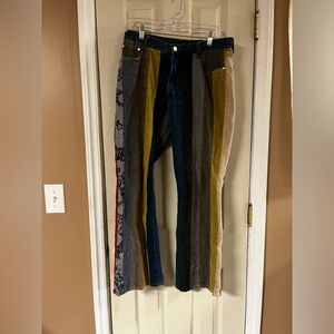 Vintage patchwork jeans